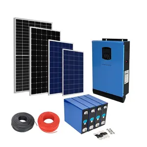 Goworth-conjunto completo de sistema de energía Solar para el hogar, generador de batería portátil, fuera de la red, 10000, 10 kw, inversor, 10kw