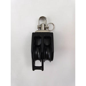 Roue à double roulement/à pivot/à manille de 8 mm de diamètre de fil et 29 mm de diamètre de roue avec patin pour voilier BB-0204F Roue à billes pour yacht - Product Image 4