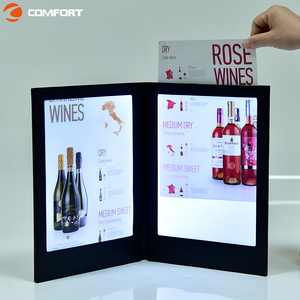 Kỹ thuật số nhà hàng A4 da <span class=keywords><strong>menu</strong></span> tùy chỉnh Bảng <span class=keywords><strong>menu</strong></span> thẻ nhà hàng hình chữ nhật chất kết dính LED <span class=keywords><strong>menu</strong></span> cuốn sách - Product Image 3