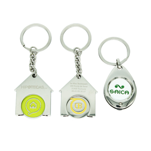 Trung Quốc Biểu Tượng Tùy Chỉnh Khuyến Mại Xe Đẩy Kim Loại Coin Chủ Giỏ Hàng Token Keychain - Product Image 3