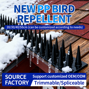 Barbelures <span class=keywords><strong>anti</strong></span>-pigeons en PP pour dissuasion des <span class=keywords><strong>corbeaux</strong></span>, des mésanges et des pigeons - Product Image 1