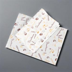 Custom Printed Food Grade 38gsm 40gsm Greaseproof Baking Sandwich <b>Butter</b> Wax Coated Patty Burger Wrapping <b>Paper</b> - Product Image 5