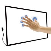 Nouveau écran tactile IR portable de 32 pouces, qualité supérieure, 16:9, en alliage d'aluminium, 20 points, temps de réponse de 2 ms, USB 2.0, pour usage professionnel