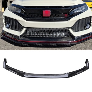 Alerón Delantero de Fibra de Carbono Estilo EV, Divisor Delantero para Honda Civic 10ª Gen FK8 Type R Si 2016+ - Product Image 1