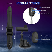 Masturbateur féminin à vibration 10 fréquences, rechargeable par USB, avec pistolet télescopique 3 vitesses entièrement automatique pour massage et orgasme