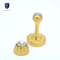 Butée de porte magnétique en acier inoxydable doré de haute qualité, protection de sécurité pour cuisine, salon, salle de bain, chambre à coucher - pour hôtels
