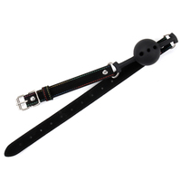 BDSM jeux de sexe Bondage esclave Silicone respirant bouche balle Gag coloré ligne sangle formation bouche ouverte Gag