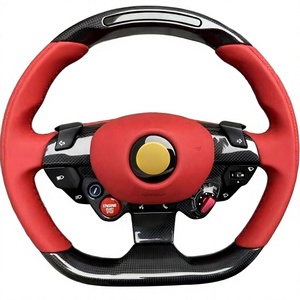 Volant de voiture de haute qualité adapté à la modification Ferrari, en fibre de carbone et cuir, nouveau modèle 2024 - Product Image 1