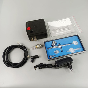Kit de Aerógrafo para Decoración de Uñas con Mini Bomba de Aire, Alimentación por Gravedad, Doble Acción, Velocidad Ajustable, Portátil, Eléctrico, Origen Shenzhen - Product Image 2