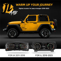 Spidometer Digital Mobil Kustom untuk Jeep Wrangler JL Gladiator J-Max 2018-2023 Instrumen Dasbor Baru oleh RoadNavi