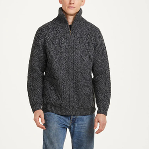 คาร์ดิแกนแขนยาวเสื้อกันหนาวมีซิปสำหรับผู้ชาย, คาร์ดิแกนหนาอบอุ่น100% - Product Image 5