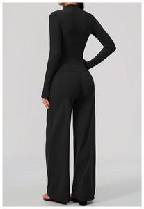 Leggings da Donna, Pantaloni Yoga a Zampa, Set Capri, Reggiseno da Donna Taglie Forti, Personalizza il Mio Logo su Giacca Yoga, Set Giacca Yoga - Product Image 6
