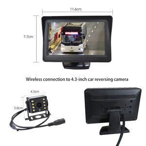 Màn hình ô tô 4,3 inch Camera lùi ô tô không dây Camera lùi ô tô độ phân giải cao Tầm nhìn ban đêm IP68 Camera chống nước cho ô tô - Product Image 4
