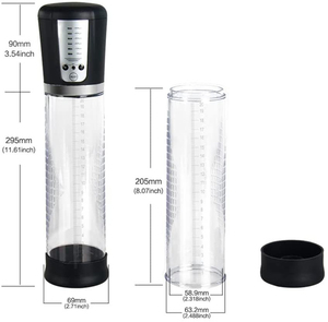 Bomba de Vacío Eléctrica Automática a Prueba de Agua para Hombres, para Agrandamiento del Pene, Juguete Sexual para Adultos con Función de Retraso del Tiempo Sexual - Product Image 3