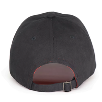 Zwarte katoenen pet met aangepaste blauwe logo-borduring, verstelbaar, ongestructureerd, baseballcap voor heren en dames, voor dagelijks gebruik buitenshuis