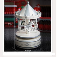 Creative merry go round boîte à musique huit tons boîte jouets pour enfants merry go round décorations pour la maison décorations de Noël