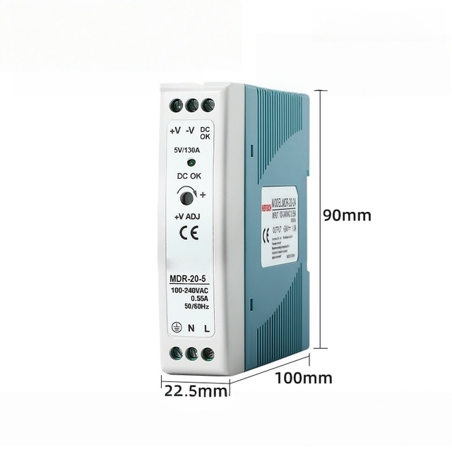 MDR 20W Switching Power Supply MDR Series AC to DC Power 20W 5V SMPS Din Rail