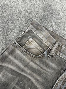 <span class=keywords><strong>Pantalones</strong></span> Vaqueros de Hombre con Efecto Desgastado Personalizado, Diseño Vintage con Gotas de Ácido, Algodón Denim - Product Image 3