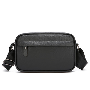 Sac à bandoulière réglable en cuir PVC de haute qualité, style vintage, pour homme, design tendance - Product Image 1