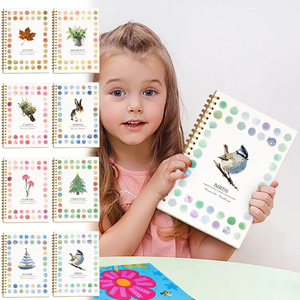 Quaderno di esercizi per l'apprendimento dell'acquerello con fiori, kit fai da te per disegno e artigianato per principianti, libro di pittura per bambini - Product Image 6