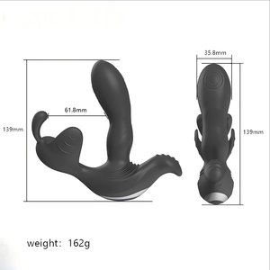 <span class=keywords><strong>Triple</strong></span> estimulación Control remoto Juguetes sexuales anales Masajeador de próstata eléctrico para hombres y mujeres Dispositivo de masturbación increíble - Product Image 5