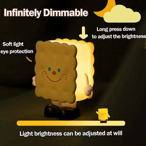 Lampe de nuit LED portable pour bébé, rechargeable, lampe de chevet pour chambre à coucher, avec lumières chaudes, décoration de la maison, cadeaux pour enfants - Product Image 2