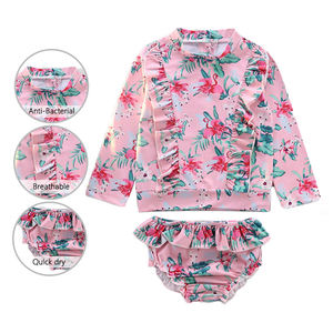 Nuevo Traje de Baño para Niña, Bikini de Manga Larga con Protección Solar, Conjunto de Traje de Baño para Niñas y Bebés - Product Image 1