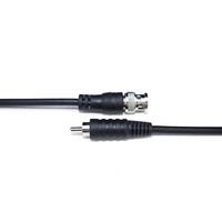 BNC macho a RCA macho, accesorios de monitoreo de vídeo, conexión BNC a AV jumper, 1m