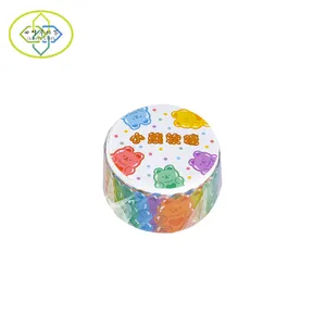 Ruban adhésif Washi en acrylique activé par l'eau, style coréen Kawaii, autocollant personnalisé pour journal, <span class=keywords><strong>scrapbooking</strong></span>, découpe et masquage – Grande Vente - Product Image 1