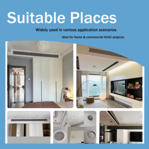 Rejilla de Ventilación Ajustable de Aluminio para Uso Doméstico con Bisagra, Fácil de Limpiar y Flujo de Aire Silencioso - Product Image 5