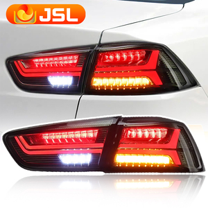 Luci per Auto Mitsubishi <span class=keywords><strong>Lancer</strong></span> 2009-2018, Fanale Posteriore <span class=keywords><strong>LED</strong></span> Rosso, Luce di Stop e Freno, Nuovo Accessorio Automobilistico 12V - Product Image 1