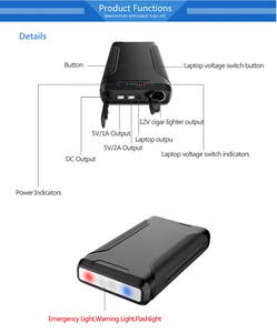 72000mah <span class=keywords><strong>duracell</strong></span> puissance banque 60000mah Chasse puissance 18650 batterie 15 v/12A sortie allume-cigare pour le camping pêche - Product Image 6
