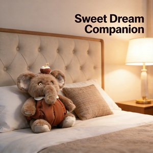 Adorable éléphant en peluche intelligent avec des yeux animés, contrôle par application Tuya, dialogue multilingue, jouet éducatif et compagnon émotionnel - Product Image 3