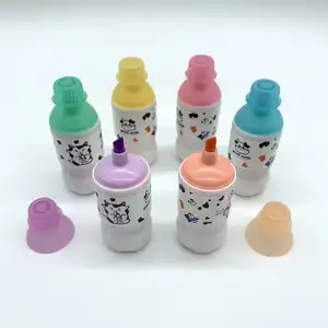Flaschenförmiger Markierer Kawaii-Süßigkeiten Farben Markierer Farbstift Graffiti-Markierstift für Heim/Bürozubehör