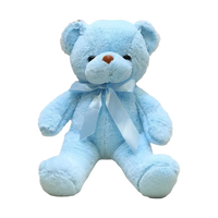 Gros mignon coloré ruban ours doux en peluche poupée cadeau de fête d'anniversaire 10 couleurs ours en peluche jouets en peluche 2026 peluche logo personnalisé