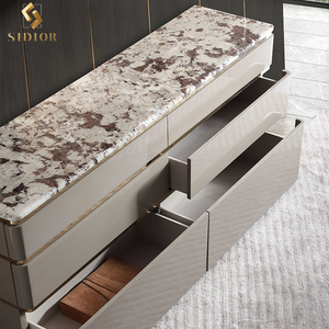 Armoire <span class=keywords><strong>console</strong></span> moderne de luxe en marbre d'alto table avec tiroir armoire latérale en marbre <span class=keywords><strong>console</strong></span> <span class=keywords><strong>blanc</strong></span> <span class=keywords><strong>et</strong></span> or armoire de rangement - Product Image 5