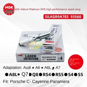 Bujía Original para NGK Iridium Platinum SILKGR9A7ES 93560 para A6L Cayenne Panamera con boquilla incluida - Product Image 3