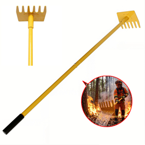 Venta Directa de Fábrica Longyida: Rastrillo Contra Incendios Forestales de 48 Pulgadas con Mango de Acero al Carbono y 6 Dientes / Herramienta para Creación de Zonas Libres de Incendios - Product Image 1