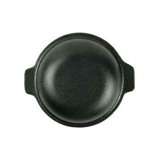 Vente en gros d'ustensiles de cuisine en <span class=keywords><strong>fonte</strong></span> noire personnalisés liste d'ail pré-assaisonnée couvercle en métal casseroles rondes pour cuisinière à gaz boîte emballée - Product Image 4