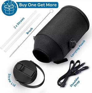 Bouteille d'eau isotherme portable en acier inoxydable de 2 L (64 oz) personnalisée, grande capacité, écologique, pour le sport, type Growler - Product Image 2