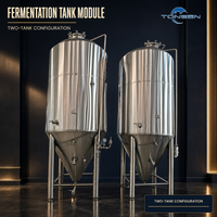 Mélangeur/équipement de réservoir de fermentation de vinaigre/6000l 200l 2000l/réservoirs de fermentation de cidre à vendre/réservoir de fermentation de refroidissement à enveloppe