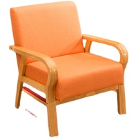 Canapé et chaise de salon en bois massif incurvé avec pieds en métal pour aménagement de balcon, salle à manger et hôtel, également pour chambre à coucher