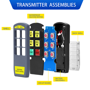 รีโมทคอนโทรลอุตสาหกรรมคุณภาพสูง ML-4AS สำหรับเครน 220V/380V/36V/12V/24V พร้อมฟังก์ชั่นวัดอุณหภูมิและเมาส์ ระบบ Rolling Code - Product Image 2