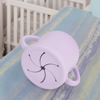Ensemble de gobelets d'apprentissage multifonctionnels en silicone pour enfants et bébés avec couvercles ou pailles pour l'alimentation et les collations, âges 1-4