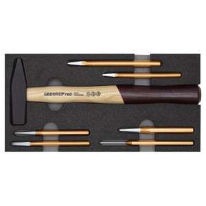 GEDORE - 3301718 Juego de martillo/cincel en módulo CT 2/6 (7 piezas) -EAN 4060833017183 OTROS CONJUNTOS DE HERRAMIENTAS - Product Image 1