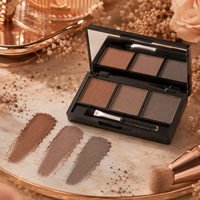 Palette de poudre à sourcils végétalienne 3 teintes, waterproof, longue tenue, maquillage minéral, mélange naturel, marque privée, vente en gros