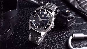 Montre de plongée pour homme de luxe de haute qualité San <span class=keywords><strong>Martin</strong></span> Sapphire Grade 5 Titane Vintage Mécanique Automatique PT5000 SW200 20atm - Product Image 5