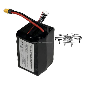 Batterie lithium-ion cylindrique durable 22,2 V 16 Ah 10C, pack de batteries 16 000 mAh haute capacité pour drone agricole industriel MASON, 800 cycles - Product Image 1