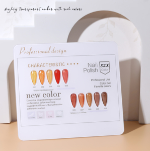 Esmalte de <span class=keywords><strong>Uñas</strong></span> en Gel UV Transparente Color Ámbar, 10 Colores, Semipermanente, Removible, Base de Agua, Gel UV LED - Product Image 2