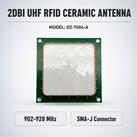 Antenne RFID UHF à polarisation circulaire, gain RFID 2dBi, 902-928 MHz, antenne de lecteur DZ-T004-A
